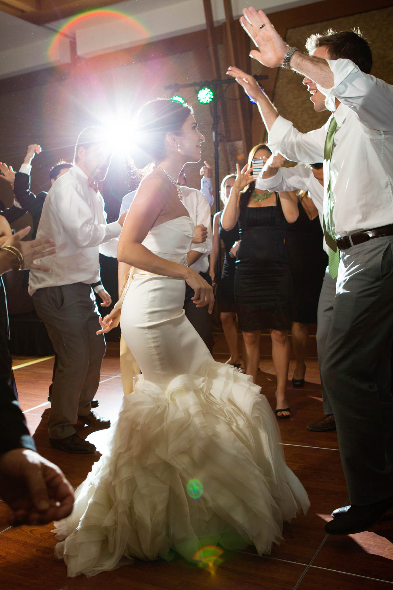 bride, groom, guests dancing, wedding reception – Lake Tahoe Truckee Ritz Carlton Persian American wedding photography