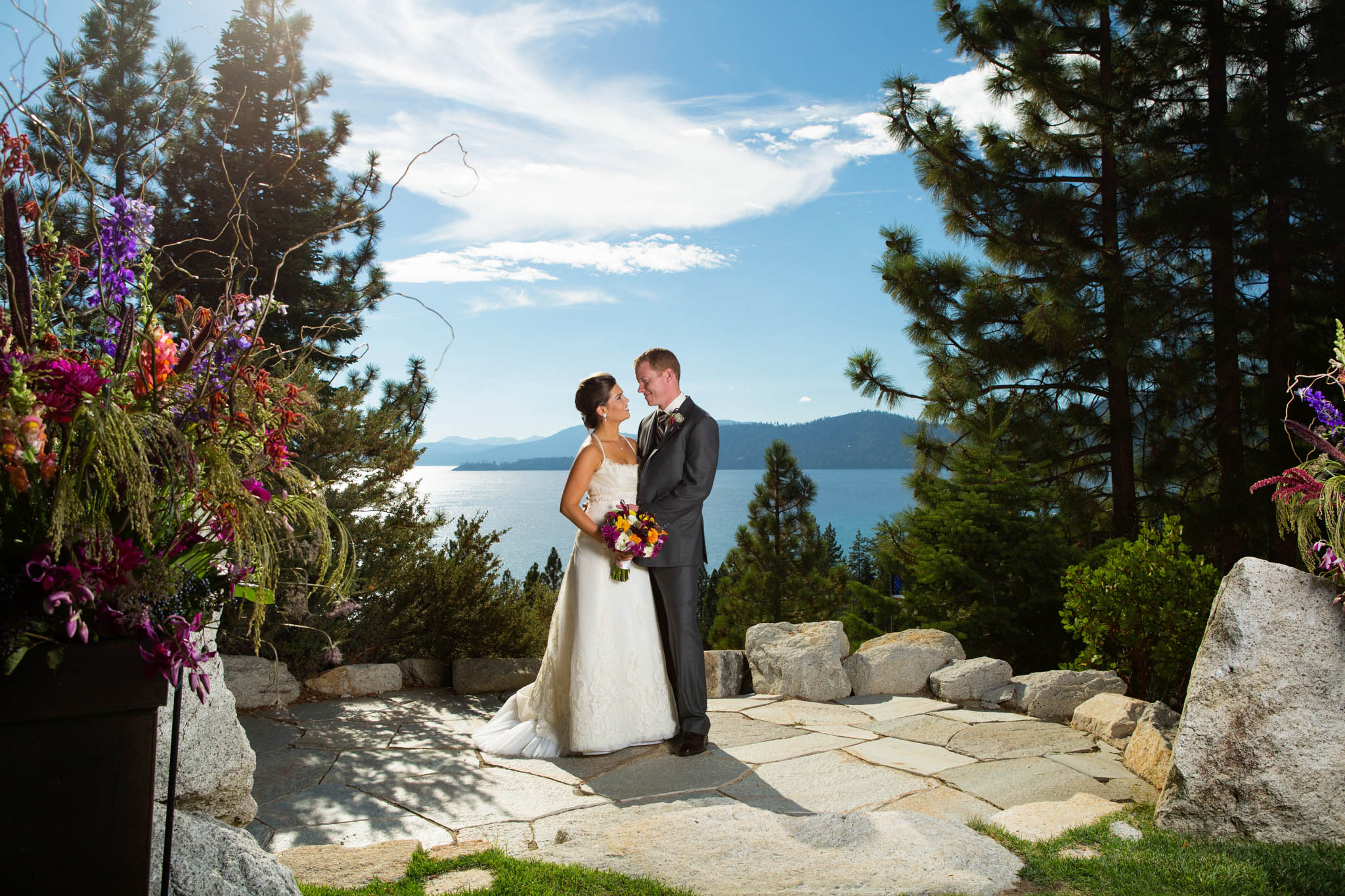 brode and groom portrait – North Lake Tahoe Incline Village wedding photography