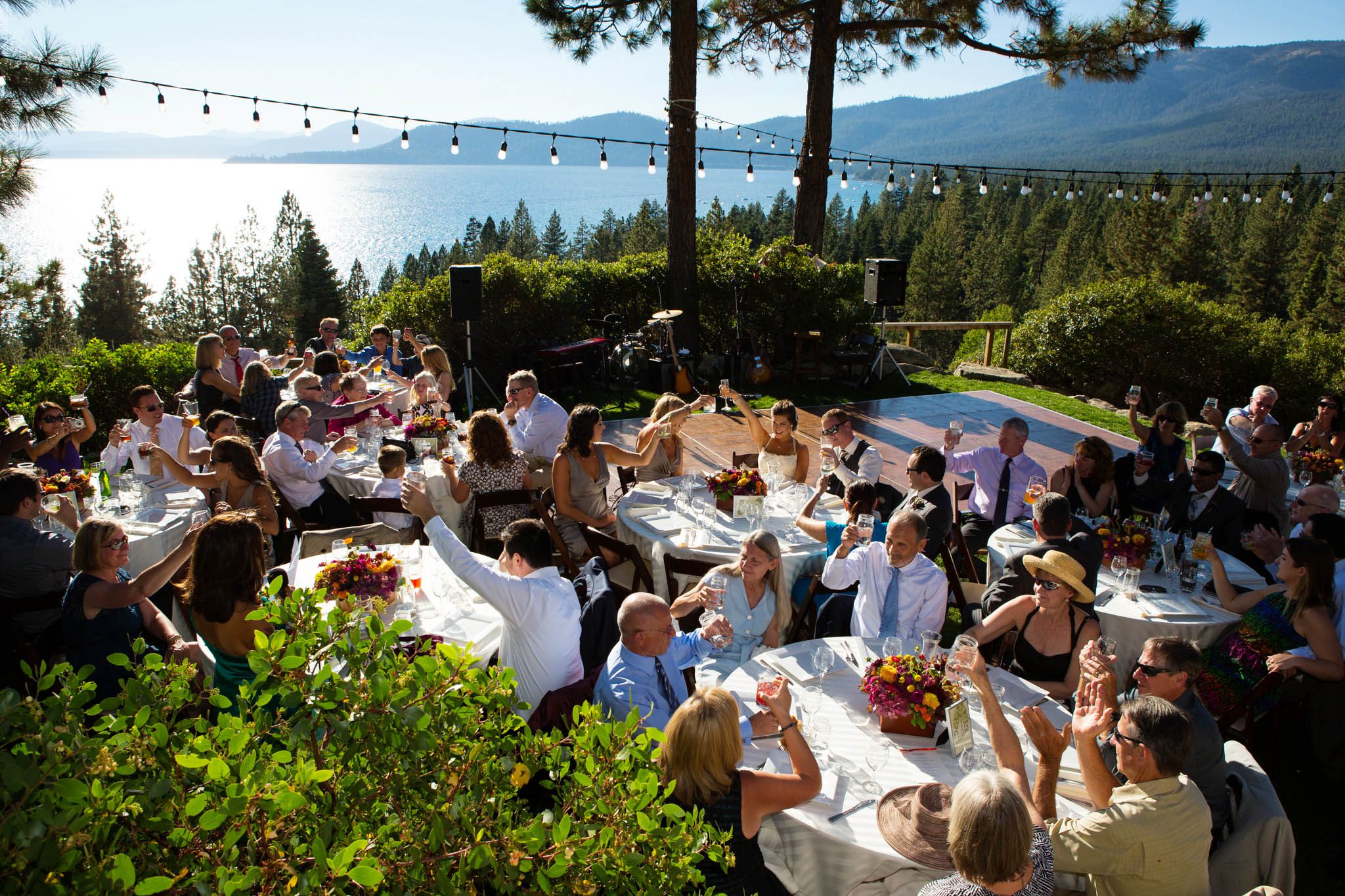 reception toasts – North Lake Tahoe Incline Village wedding photography