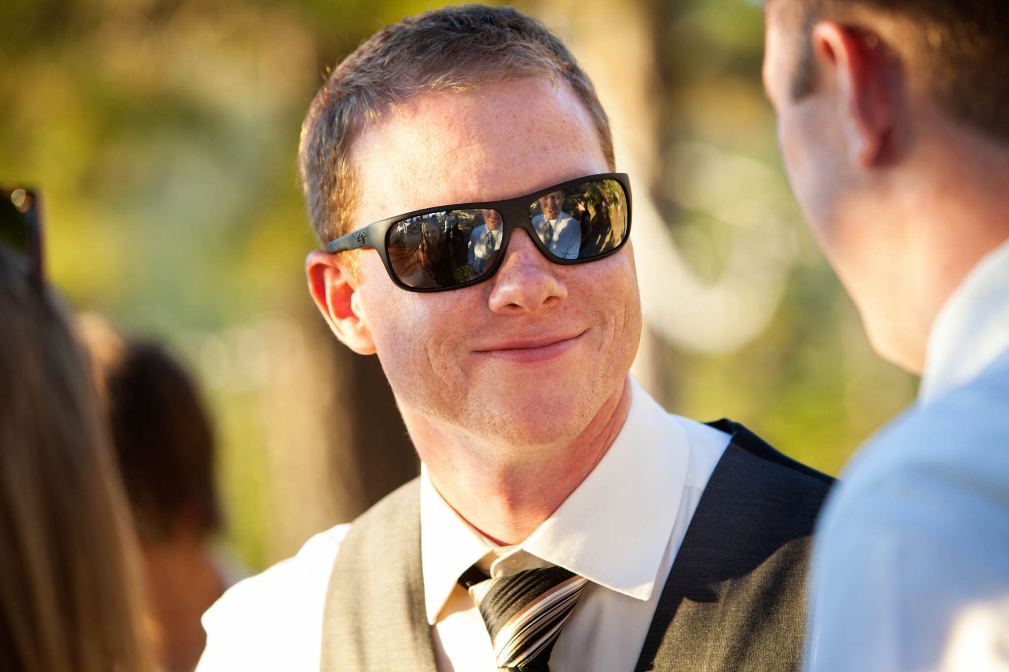 candid portrait of groom – North Lake Tahoe Incline Village wedding photography