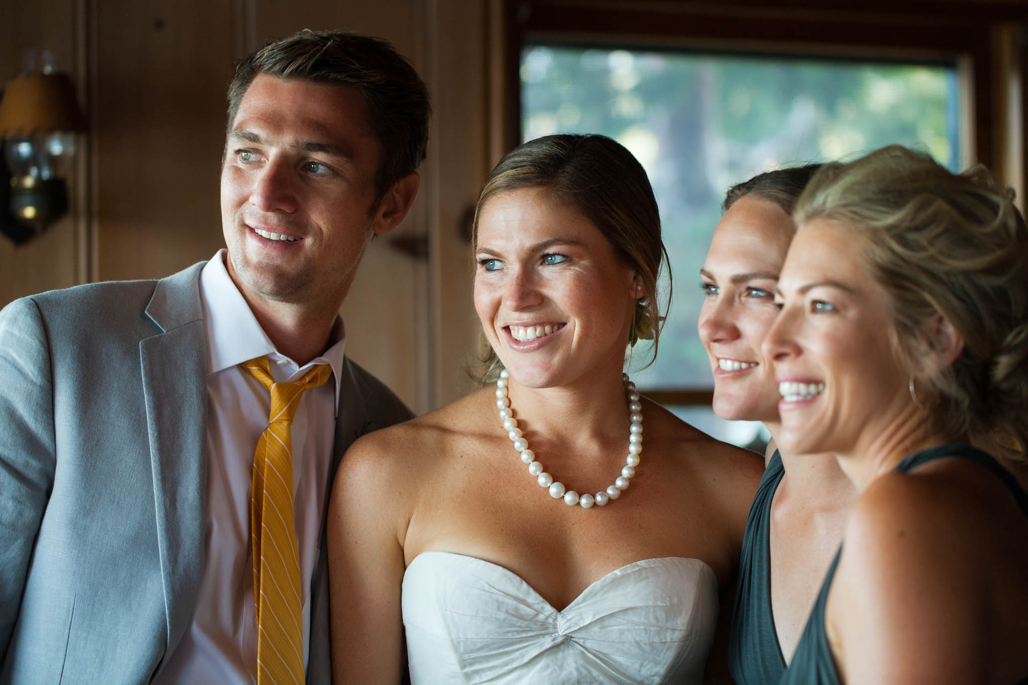 bride groom bridesmaids candid – Lake Tahoe Meeks Bay wedding photography