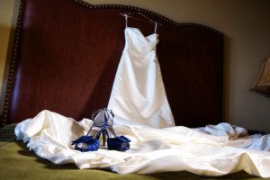 bride's shoes and dress detail Hyatt tahoe – nina wedding photographer