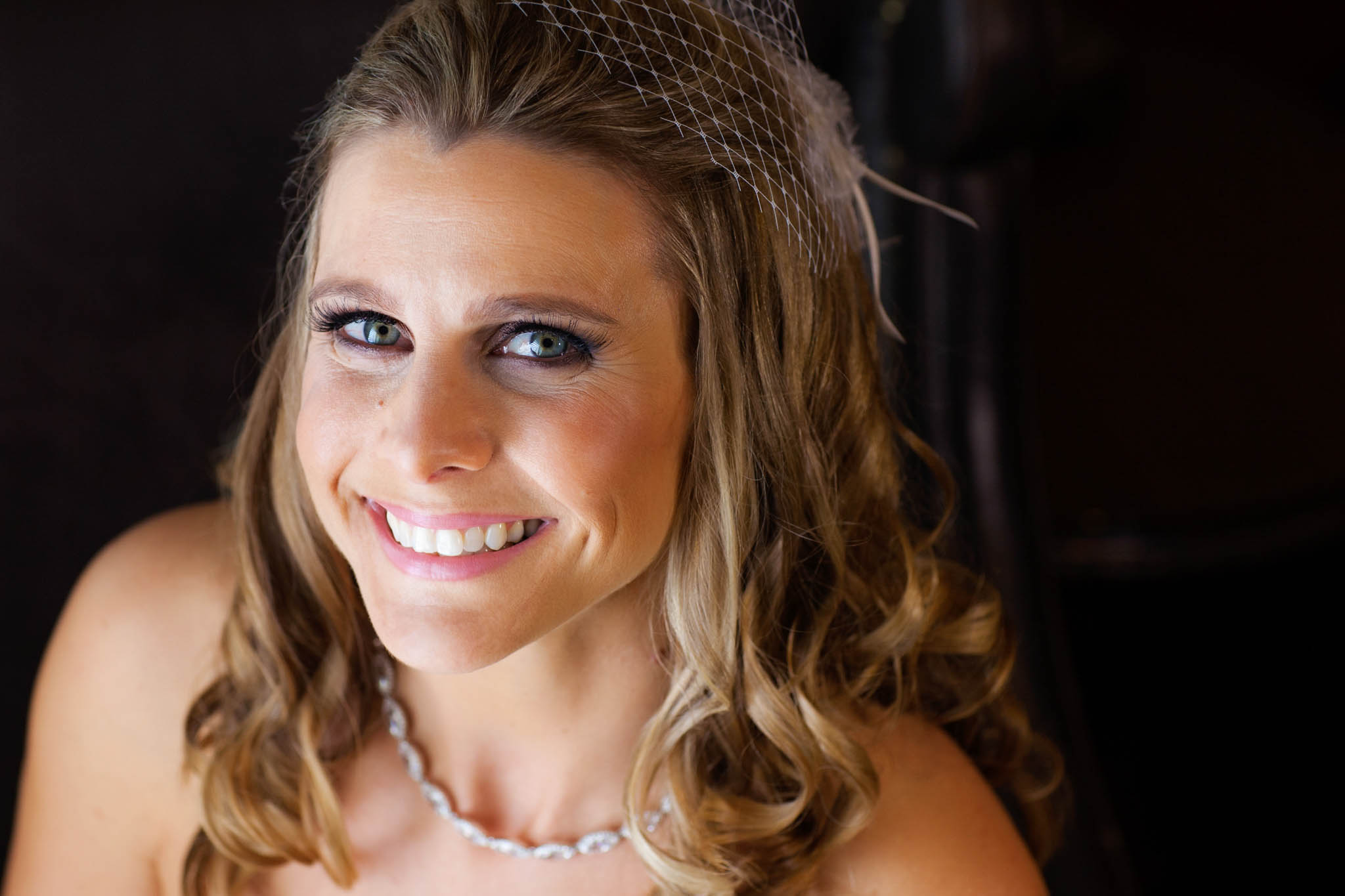 bride close-up portrait Hyatt Tahoe – nina wedding photographer