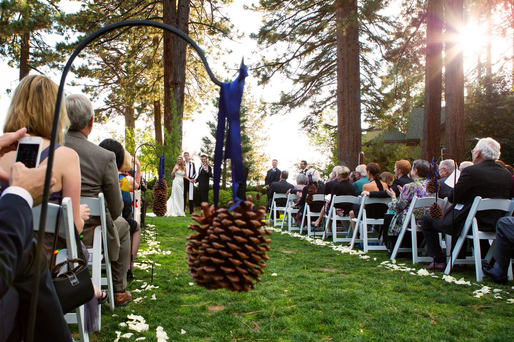 ceremony Hyatt Tahoe cottage green – nina wedding photographer