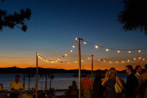 reception candid – South Lake Tahoe lakefront beach wedding nina photographer