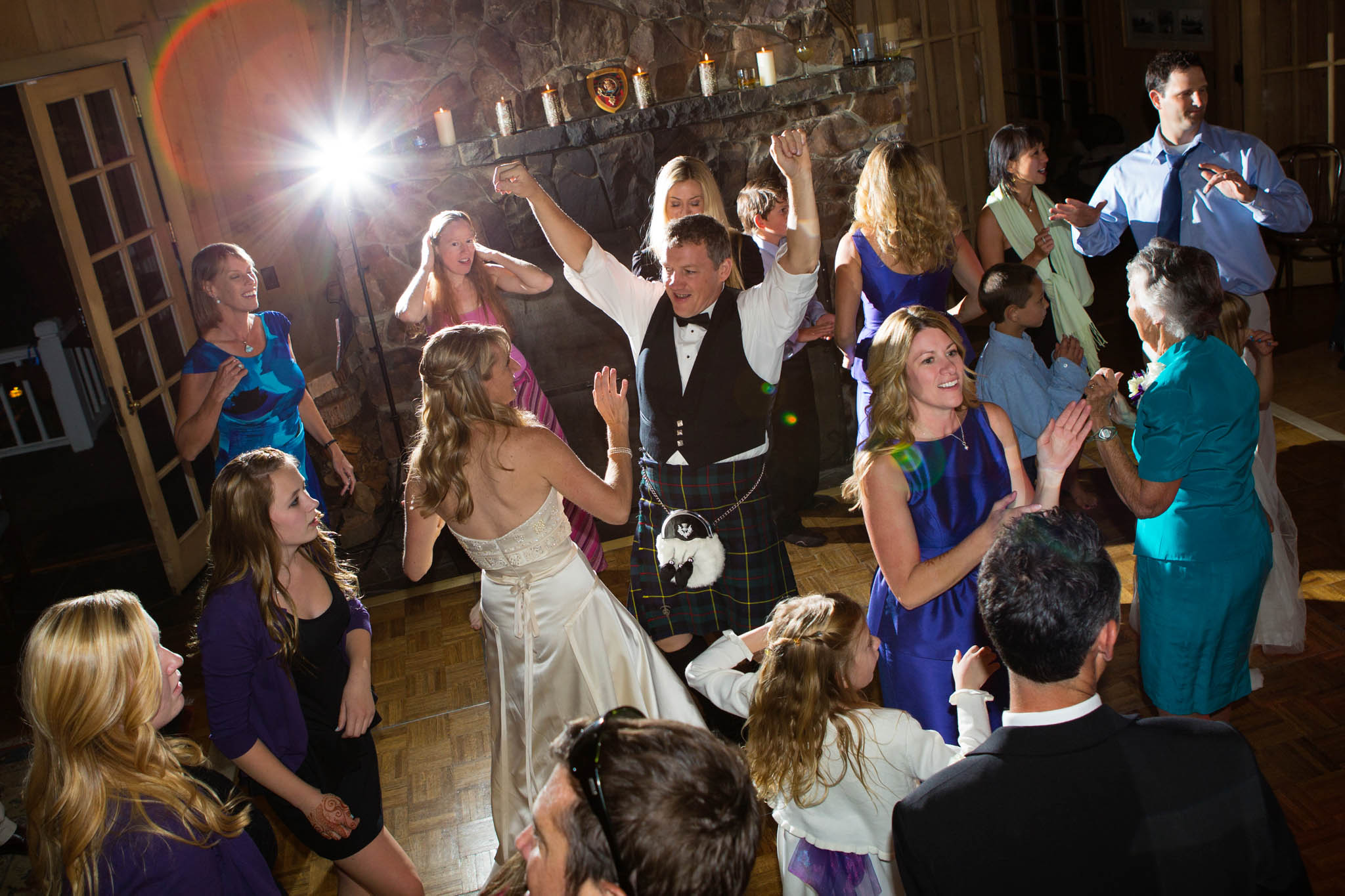 reception dancing – Fairwinds Tahoe wedding photography