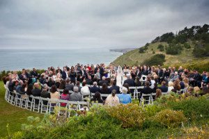 wedding ceremony circle overview ocean photographer