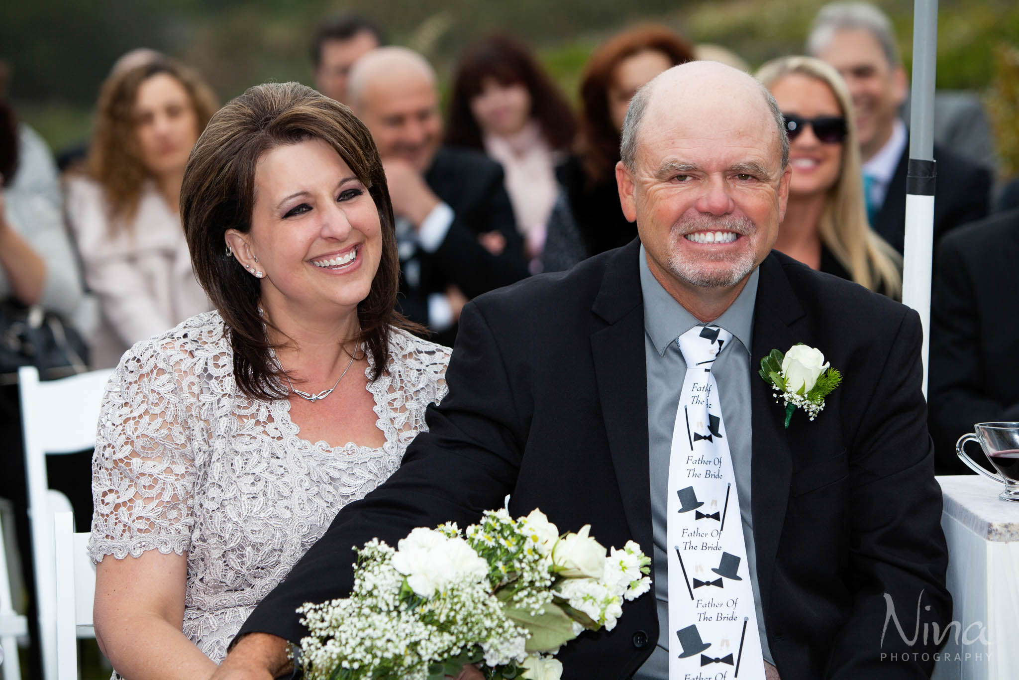 bride's parents during ceremony photographer